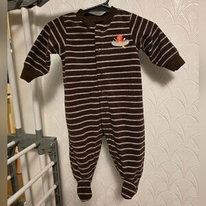Brown Striped Fox Pajamas